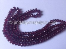 Ruby Far Faceted Roundelle